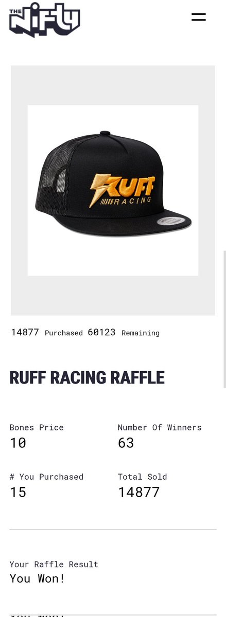 NFTAreEn's tweet photo. Goddamn! You serious right now?? I've never won anything in my whole life 😍 what a feeling! Can't wait to rock my new #RuffRacing Hat matching my @BoDoggosNFT pfp
LFG @niftyportal @allnick @notsoeasymoney @piovincenzo_
So what do I need to do now? https://t.co/YUJ17yAWlw