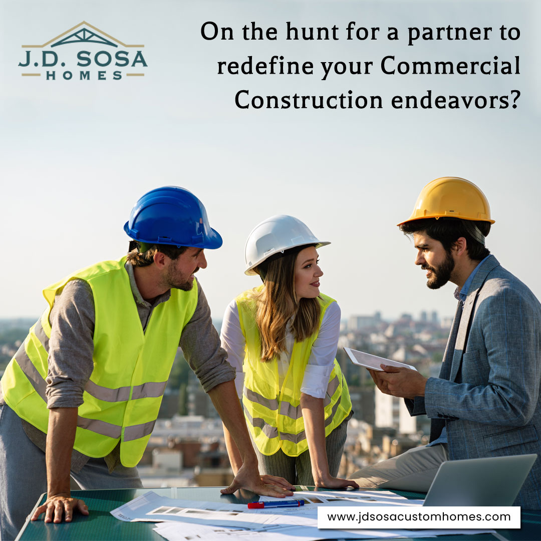 JDSosaHomes's tweet photo. On the hunt for a partner to redefine your #CommercialConstruction endeavors? Our team's unwavering dedication and steadfast commitment to creating inspiring spaces will turn your vision into a reality. https://t.co/sznepvyYxQ https://t.co/W4v4SIxeOA