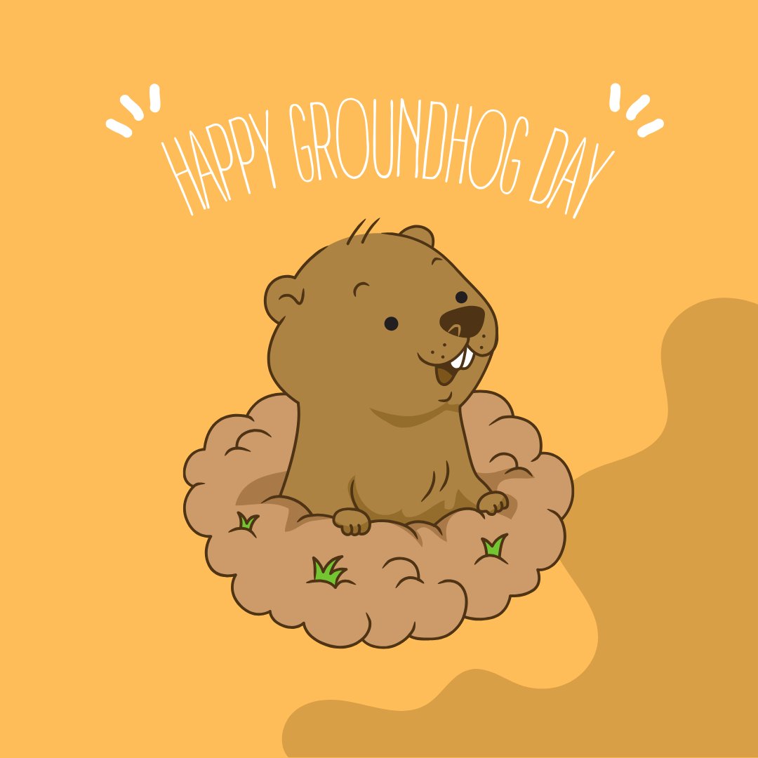 No shadow this time! SPRING! It's coming!! Hip-hip Horary! Wishing everyone a Happy (Friday) Ground hogs Day!