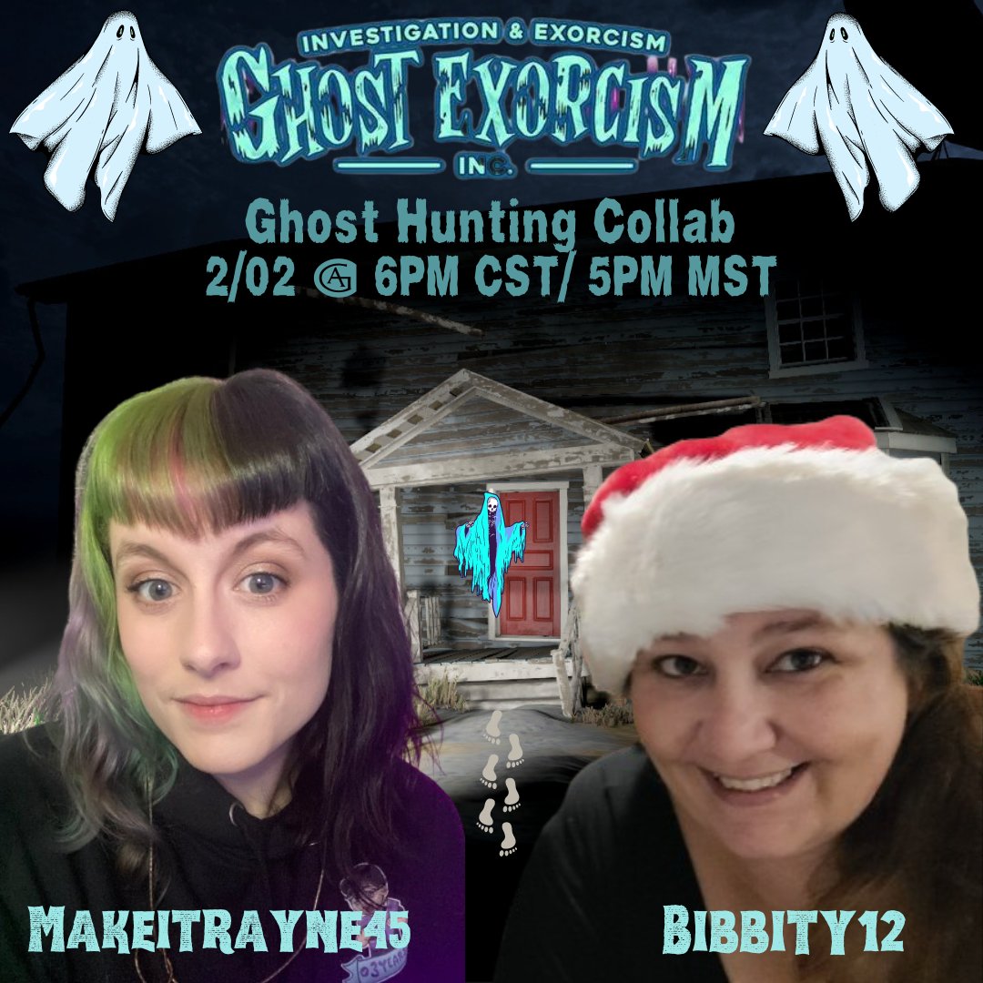 Super excited to play <a href="/GhostExorcism/">Ghost Exorcism INC</a> with Official GEI Content Creator <a href="/MzBibbity/">bibbitysbaubles | EBGG | HoS | TFT</a> tonight! We're getting the ghost hunting party started at 6PM CST 💚💜👻