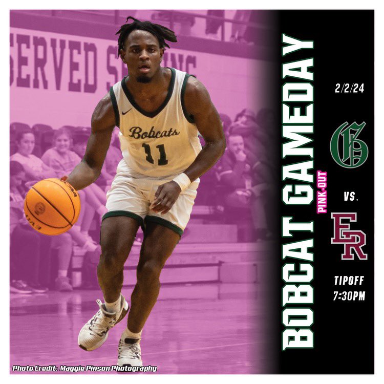 🟢🏀BOBCAT GAME DAY #22 🏀⚪️
👉👚PINK OUT👚 
HOME TONIGHT 
🆚 East Robertson Indians 
⌚️ JV 4:00 |  Girls 6 | Boys 7:30
📍 Greenbrier High School
📻 VOTC.LIVE
📺 <a href="/NFHSNetwork/">NFHS Network</a> 
<a href="/VoiceOfCatsTN/">Voice Of The Bobcats</a> 
<a href="/davidmwilson14/">David Wilson</a>
<a href="/MainStreetPreps/">Main Street Preps</a> 
<a href="/ConnectionRC/">The Connection</a>