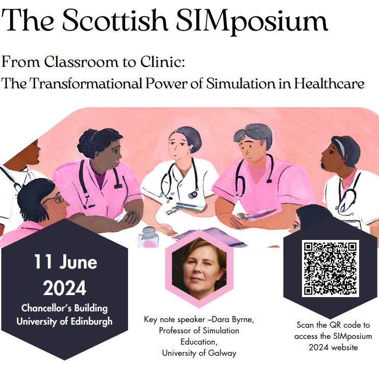 Pleased to announce the next Scottish SIMposium 😊save the date for 11th June 2024. Please do register your interest here: ed.ac.uk/medicine-vet-m… Spread the word! @NHSLothianMedEd @shalf79 @nath_oliver_sim @timbocop