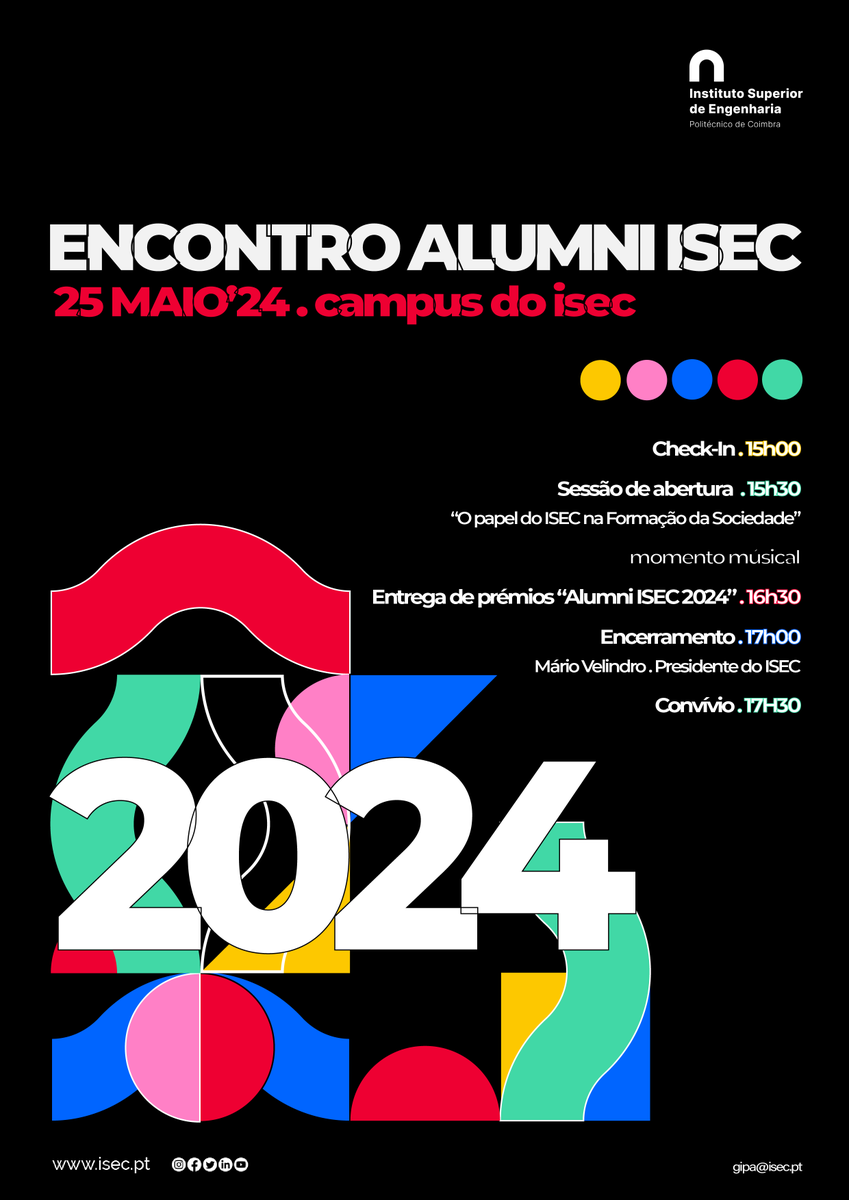 oltamos a reiterar o convite aos(às) nossos(as) Antigos(as) Estudantes para fazerem a sua pré-inscrição ( lnkd.in/dMNR_erZ ), bem como a divulgar o evento junto dos colegas de curso! Queremos que este dia seja Memorável!