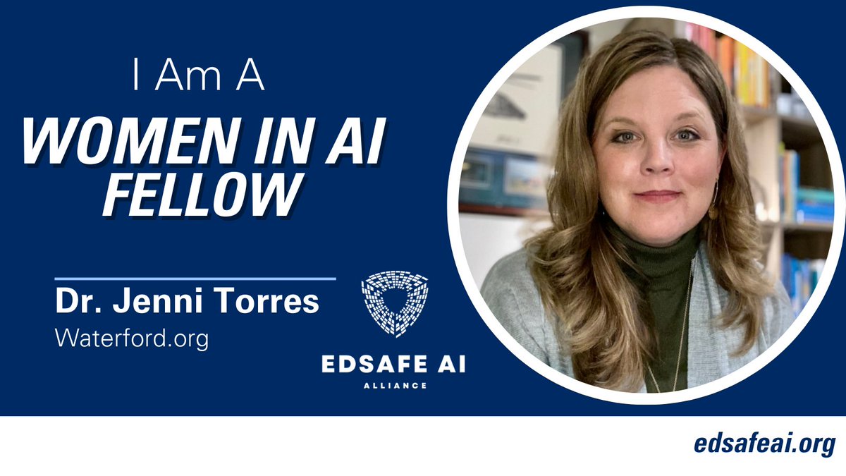 I’ve been selected as a 2024 @EdSafeAI Women in AI Fellow! Can’t wait to get started reimagining education as a learning system enabled by AI. edsafeai.org/fellowship