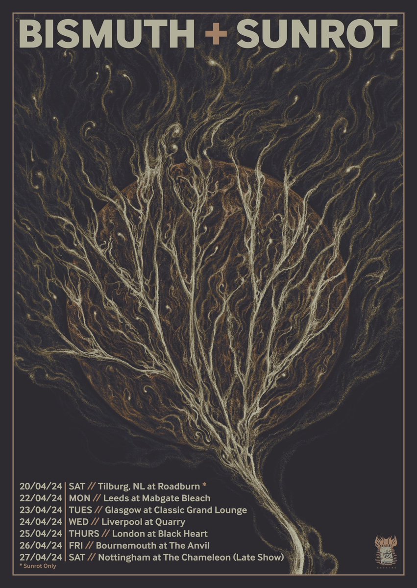 It’s actually happening! We are doing a UK tour with our friends in @bismuthslow after @roadburnfest!!!!