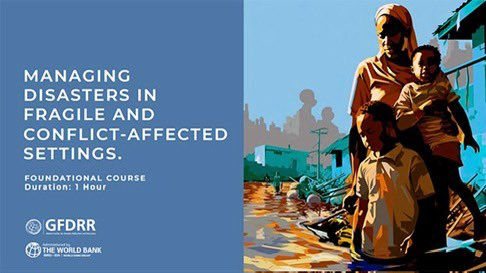 By 2030, two-thirds of the world’s extreme poor are expected to be living in states affected by fragility, conflict, and violence. 

Equip yourself with essential #disaster risk management skills in these contexts through our free course: wrld.bg/ZQfk50Qxb2r #DisasterFCV