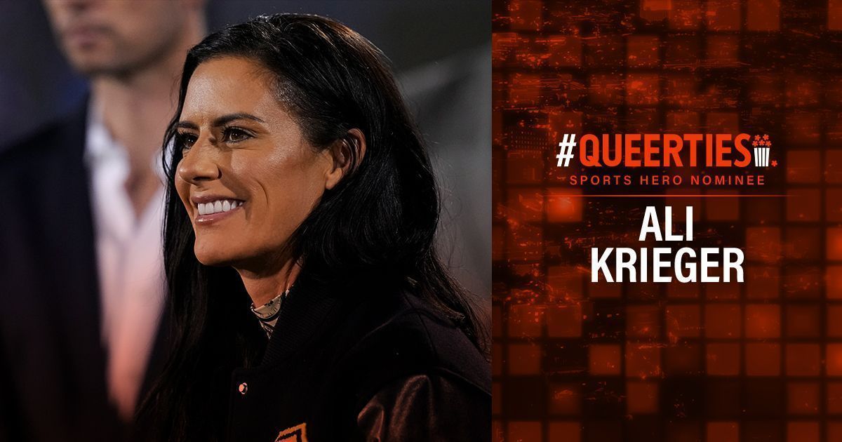 The #Queerties are here! Congrats to @alikrieger , nominee for SPORTS HERO OF THE YEAR! Vote for all your #LGBTQ+ favorites once a day until voting closes on February 22nd! 🏳️‍🌈🏆🍿 queerty.com/queerties/vote…