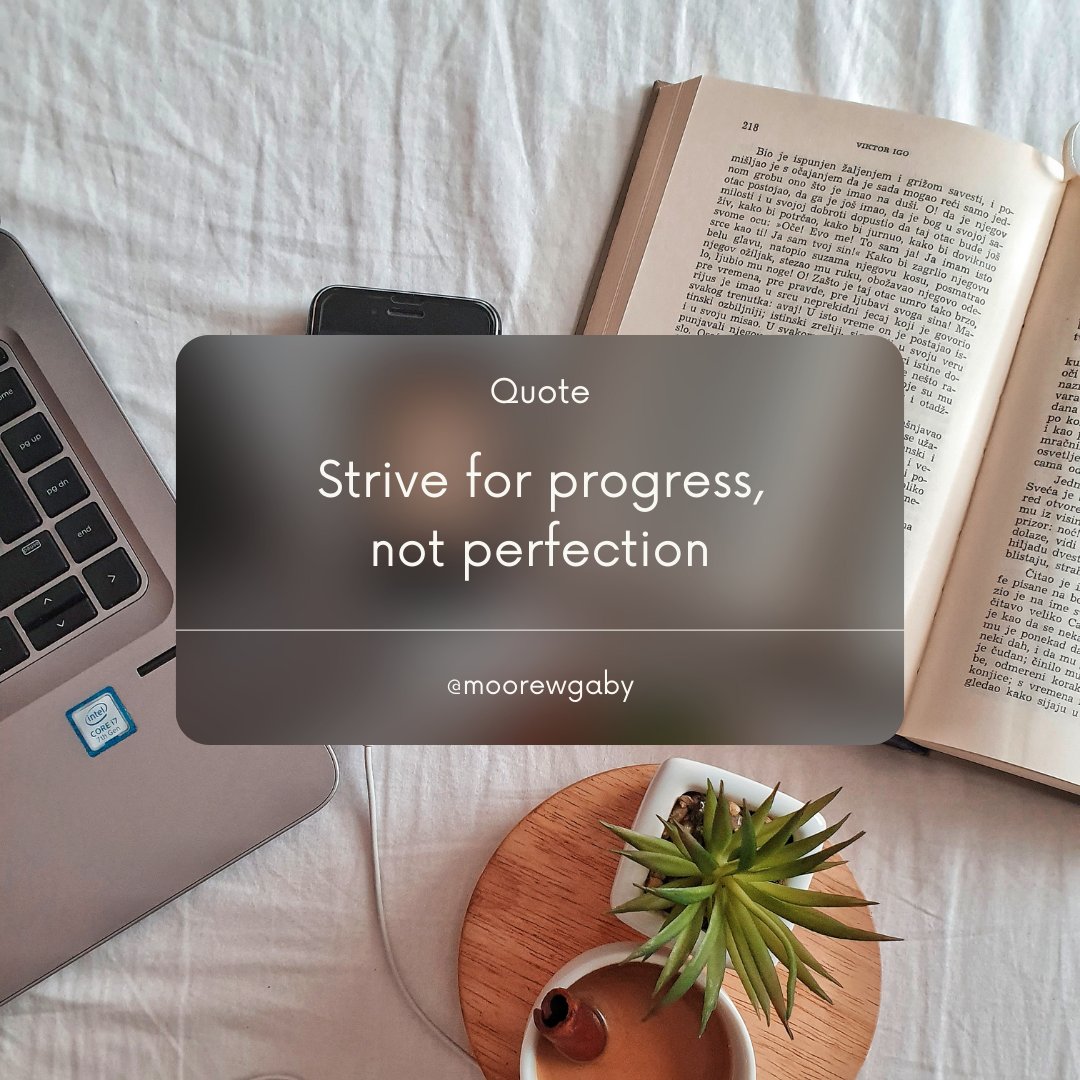 MooreWGaby's tweet photo. In the fast-paced world of self-improvement, the mantra "Strive for progress, not perfection" echoes with profound significance. Unlocking your true potential requires a mindset shift towards continuous improvement rather than fixating on flawless outcomes. https://t.co/OomylnL0I2