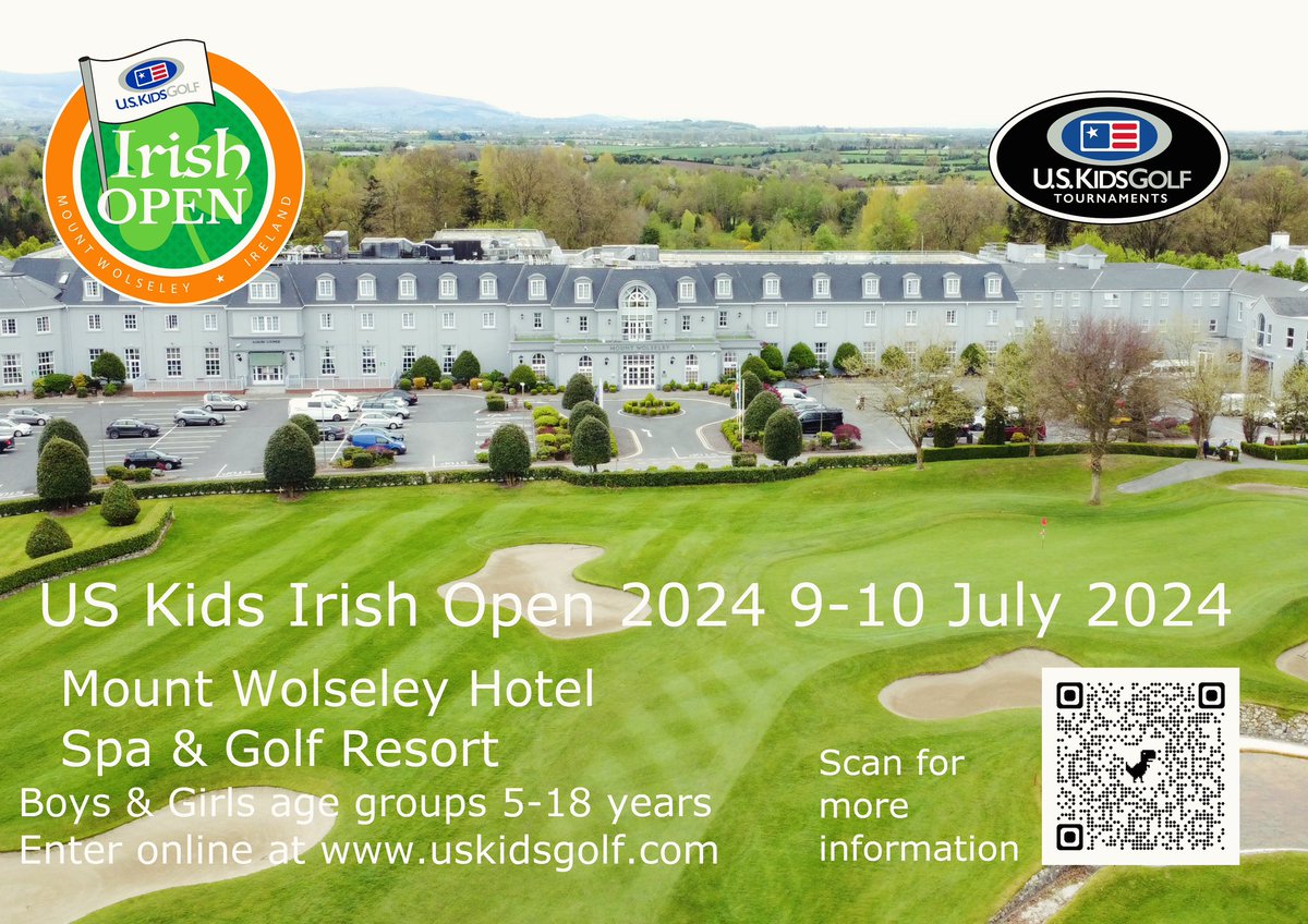 U.S. Kids Golf Irish Open 2024 ☘️☘️☘️ Registration is NOW OPEN ✨ for players with Priority Status Level 10 - Lifetime status. Levels 4-9 invites going out Friday 9th February! zoeallengolf.com/index.php/docu…