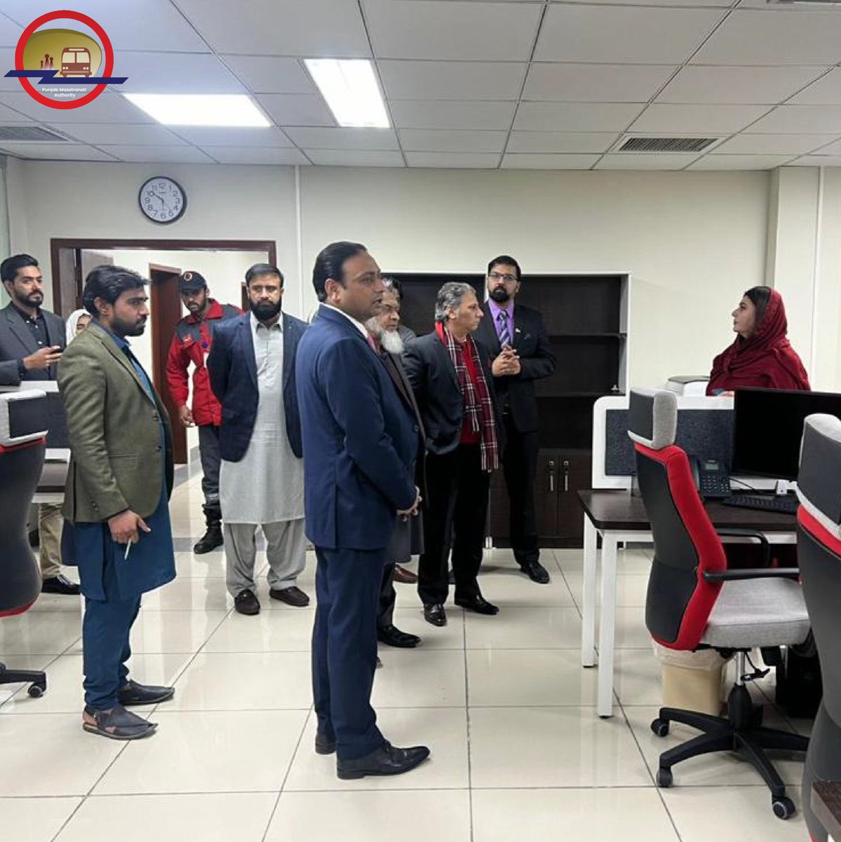 Masstransit_PMA's tweet photo. Inauguration of Command &amp; Control Centre (CCC) of Orange Line Metro Train (OLMT) at PMA Train Depot at Dera Gujran, Lahore.  #PunjabMasstransitAuthority #PMA #OLMT #OrangeLineMetro #CCCInauguration #DeraGujran #Lahore #PMATrainDepot #Govtofpunjab #GovtofPakistan https://t.co/lbHIWUBCRK