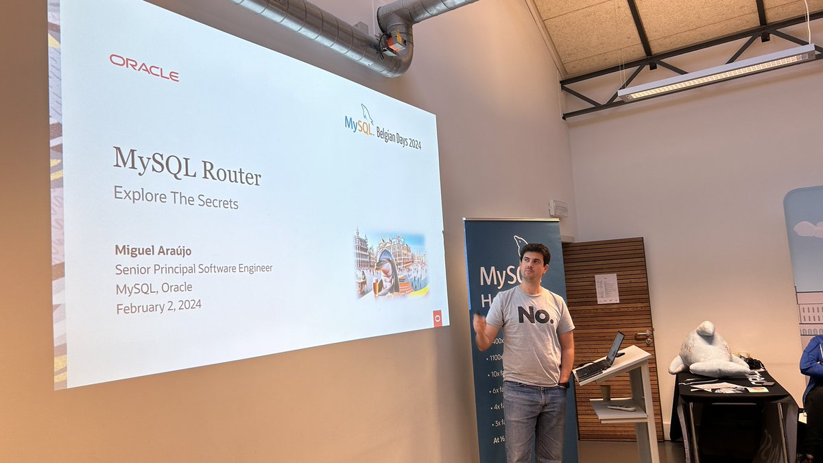 lefred's tweet image. @M1guelAraujo explores the secrets of MySQL Router #MySQLBelgianDays2024 #MySQLCommunity