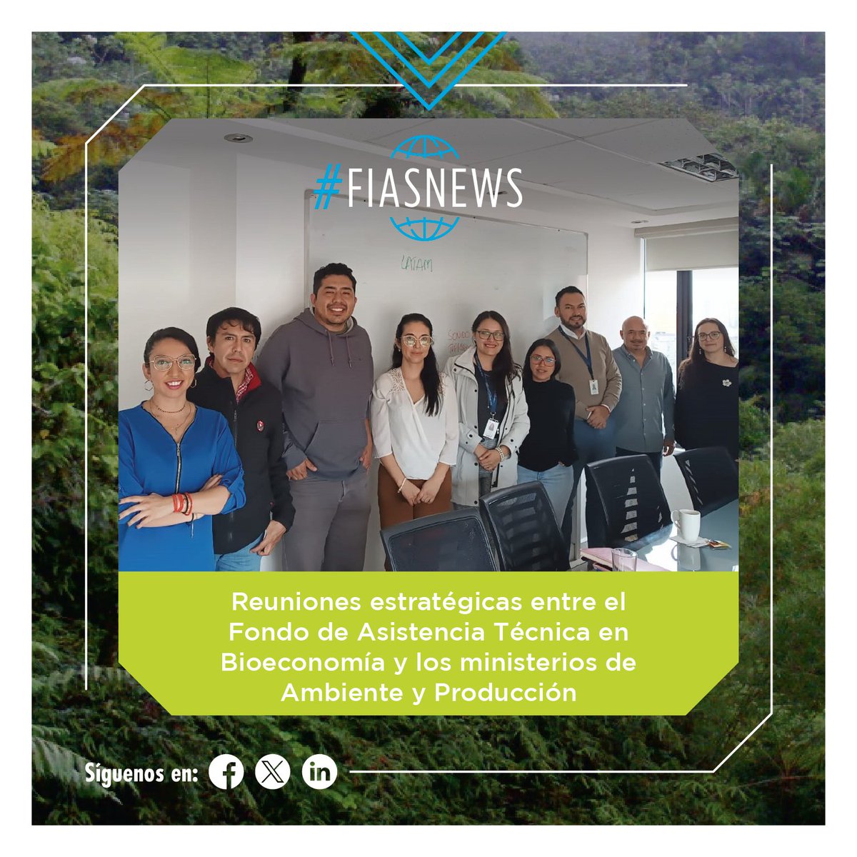 #FIASNews |  El Fondo de Asistencia Técnica en Bioeconomía realizó varias reuniones para identificar mejores prácticas para el desarrollo de este sector, así como la articulación de políticas públicas que impulsen su crecimiento responsable.
Conoce más 👉🏼 fias.org.ec/noticias/