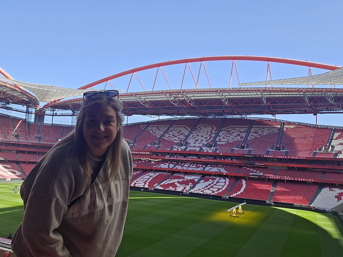 Day 2 out in Portugal and we took a visit to the benfica Stadium and Museum tour 🇵🇹⚽️