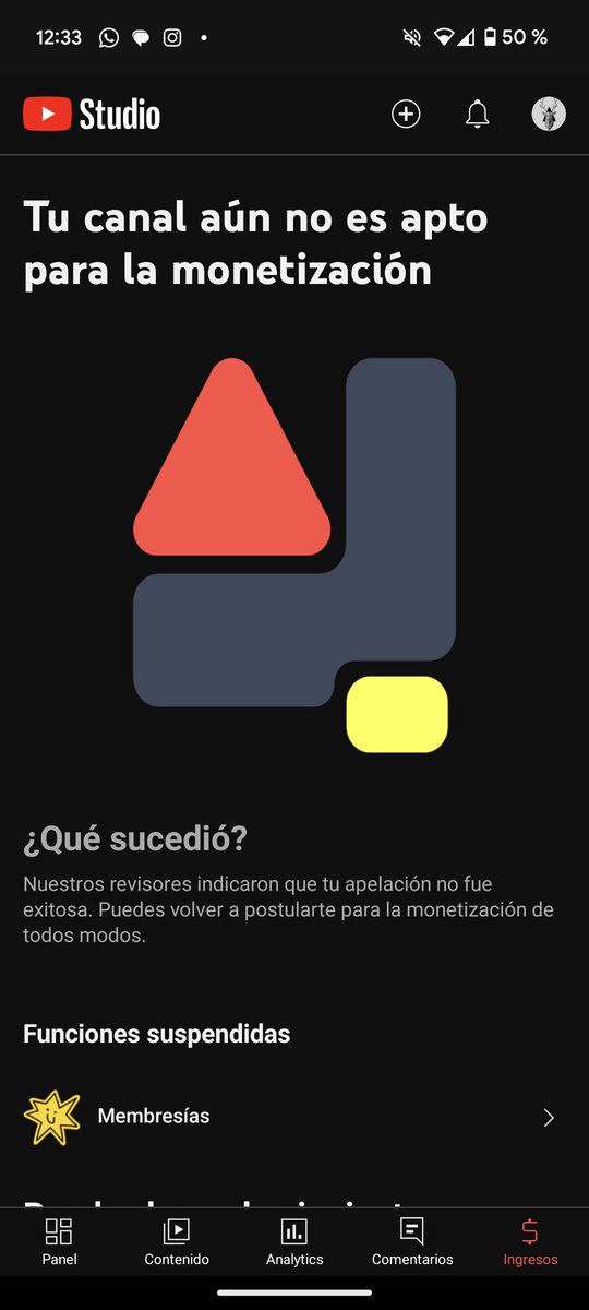 chispamotvation's tweet photo. @TeamYouTube It is in Spanish, I couldn't change the language of YT Studio. Here's the link to my channel: https://t.co/751kQ8CcM6 https://t.co/CKuqw9xWwU