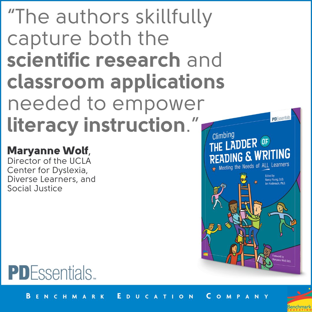 Read another glowing endorsement of 'Climbing the Ladder of Reading & Writing: Meeting the Needs of ALL Learners' from Plain Talk ‘24 presenter, Dr. Maryann Wolf! Out Now→ bit.ly/3LF2zFr