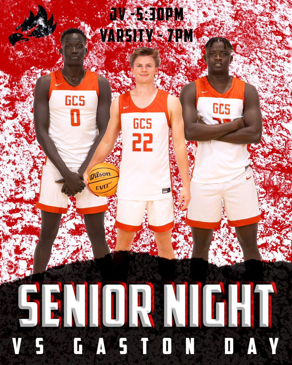 🦅GAMEDAY🦅

It’s Senior Night!!! Come pack out the Eagles Nest as we take on Gaston Day and celebrate the high school careers of seniors <a href="/joe_rhyne/">Joe Rhyne</a>, @makoi_mabor_, and @doug_adiok!!

📍Gaston Christian School
⏰JV <a href="/5/">Reserved</a>:30 ➕Varsity @7
🆚Gaston Day

🦅🏀
