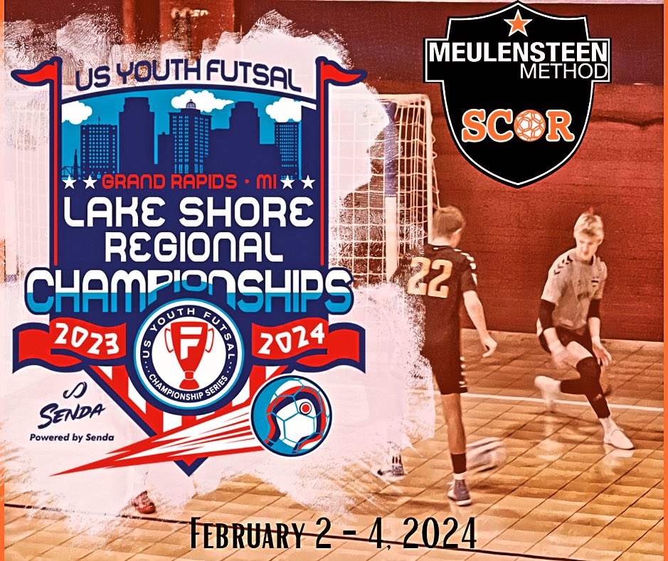 SCORSOCCER's tweet photo. Lake Shore Regional Championships! Bring the heat and show them how we play #scorsoccer. Let's make waves with the #MeulensteenMethod. It's #futsal time, let's own the game! ⚽🏆 https://t.co/EPAMcwtrXv