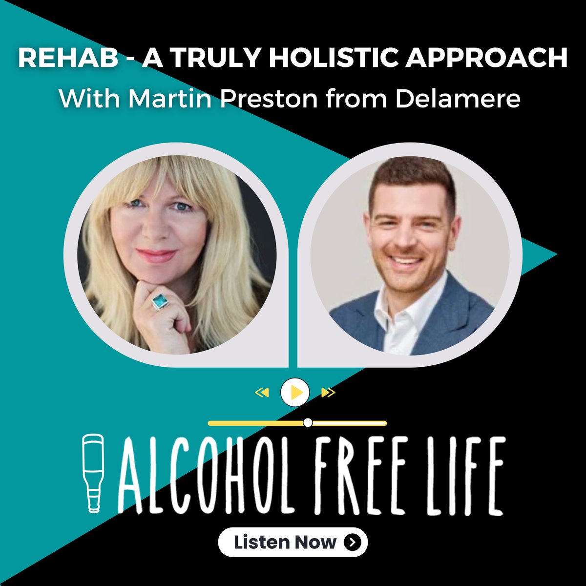 Alcohol Free Life podcast from The Sober Club features a truly holistic rehab centre @rehabdelamere thesoberclub.com/podcast/