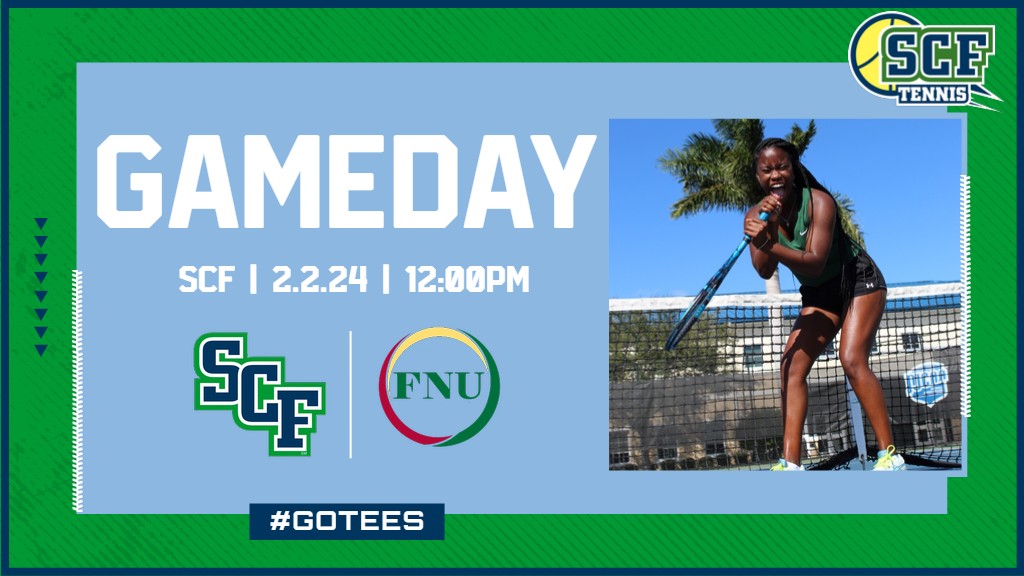 .<a href="/TennisSCF/">SCF Tennis</a> has a afternoon match up against Florida National University. Come on out, soak up some sun, and enjoy a Tennis match in the heart of the campus.

🆚 Florida National University
⏰ 12:00 PM
📍 SCF Bradenton Campus
🎟️ Free Admission

#GoTees