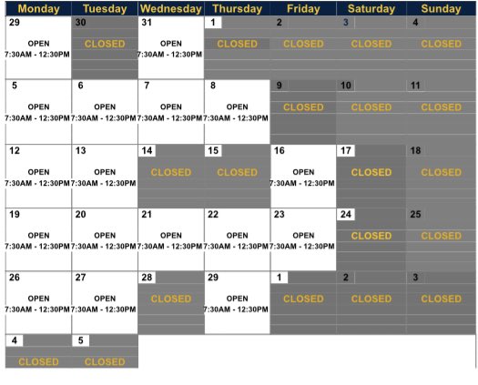 Below is our February walking schedule ‼️