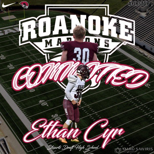 Beyond blessed to announce my commitment to Roanoke College Football!! <a href="/RoanokeFB/">Roanoke College Football</a> <a href="/CoachGiancola/">Mike Giancola</a> <a href="/BryanStiney/">Coach Stiney</a>