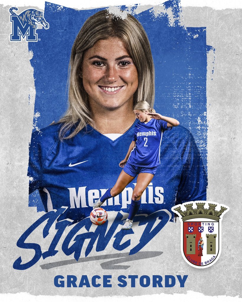 Congratulations to <a href="/GraceStordy/">Grace Stordy</a> for signing with <a href="/scbragafeminino/">SC Braga - Futebol Feminino</a> ❗️

Your Tiger Family is SO proud of you 🤩