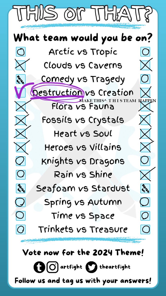 ThousandDroids's tweet photo. @theartfight regarding this post https://t.co/dgjBNe5PgP

MAKE DESTRUCTION AND CREATION HAPPEN IT'S THE ONLY TEAM I WANT AND EVEN CARE FOR AAAAAAAAAAAAA https://t.co/4j8Ky7C7eR