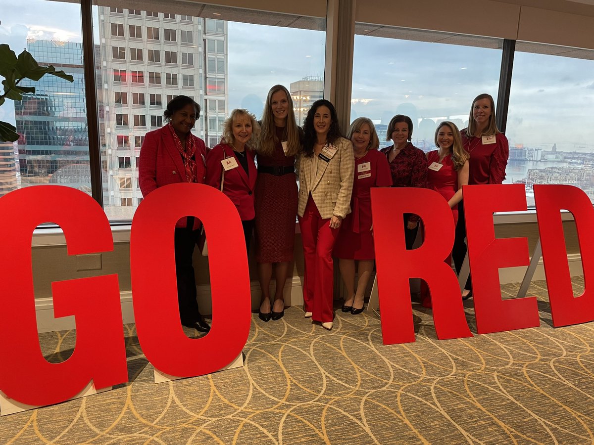 Kicking of the #GoRedForWomen month with the breakfast in red! Consider supporting Dr. Elizabeth Marsh, 2024 women of impact nominee in her efforts to raise awareness & funds for better 🫀health for women. 👇🏻 bit.ly/49aCLua @heartmaryland @NBear1976 @rblument1