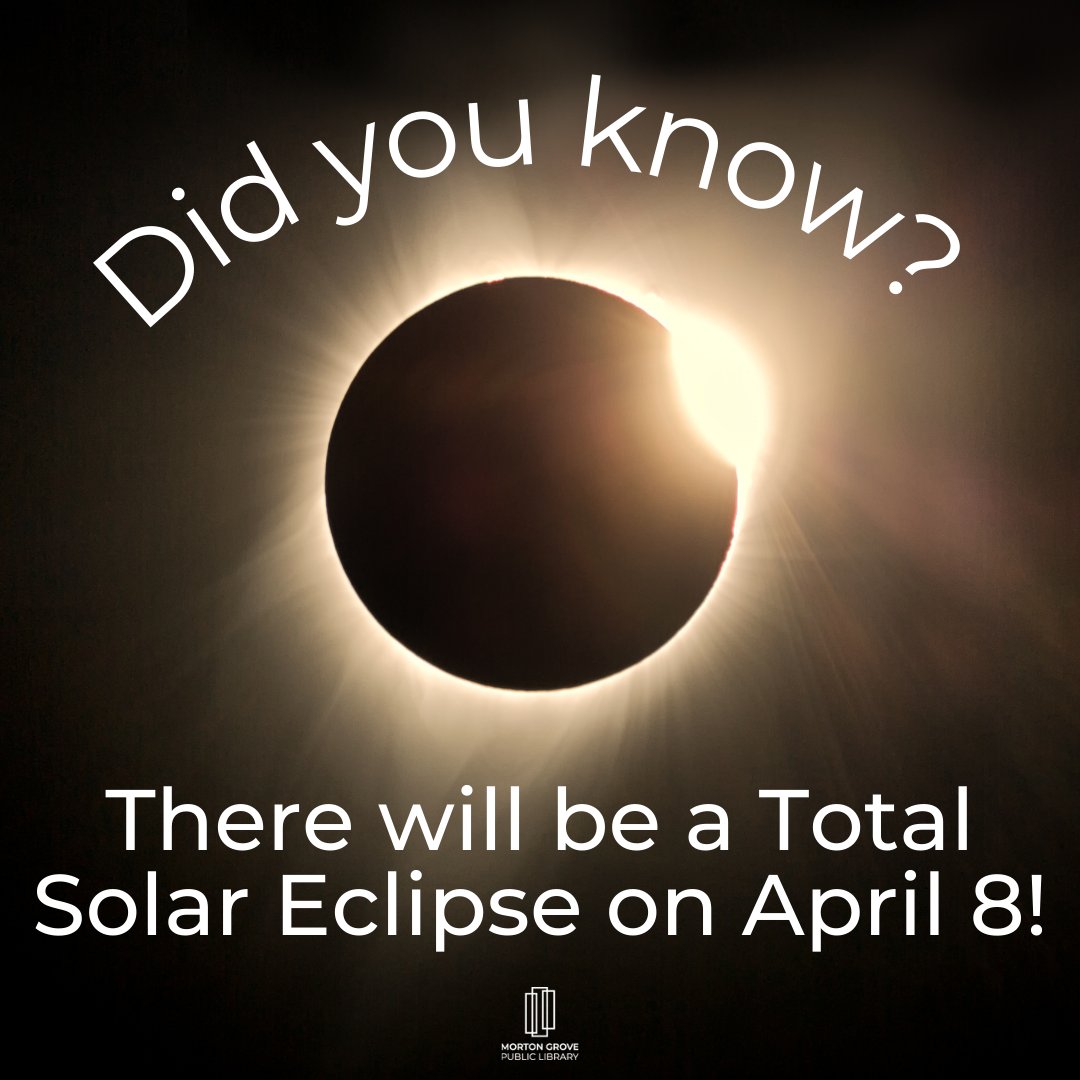 If you need Saturday plans and want to learn some new things, Northwestern University professor Shane Larson will be at the library, unraveling the history and science behind solar eclipses. Call to register or click here: mgpl.org/event/stand-sh…
