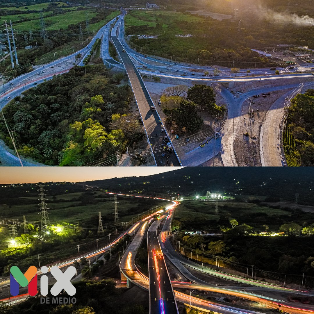 #Nacionales || Así luce el paso elevado del redondel Integración, ya se encuentra habilitada esta zona.