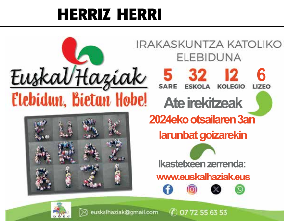 BIHAR DA ! zerrenda : euskalhaziak.eus/fr/actualite/2…