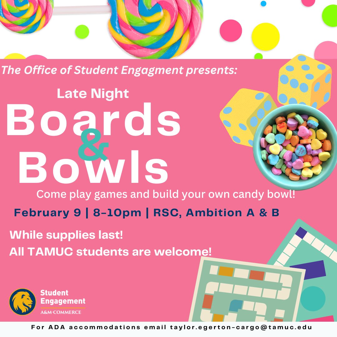 ETAMU Office of Student Engagement tweet media