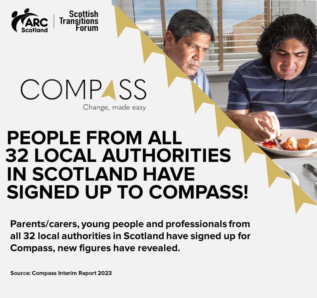 🎉🏴󠁧󠁢󠁳󠁣󠁴󠁿🤩 A brilliant milestone! Parents/carers, young people and professionals from all 32 Scottish local authorities have signed up to Compass! We are absolutely delighted! #Compass #ChangeMadeEasy