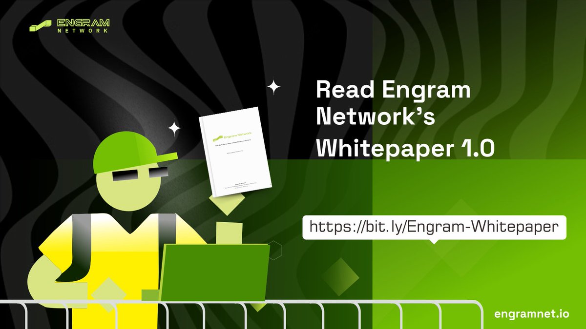 GN Fam!

It's finally here!

Now you can learn the fundamental whitepaper of Engram Network, its public blockchain, and the GRAM coin from our earliest whitepaper below. 

🙌 Start Reading : bit.ly/Engram-Whitepa… 

#engramnetwork #blockchain #evm #whitepaper #engram