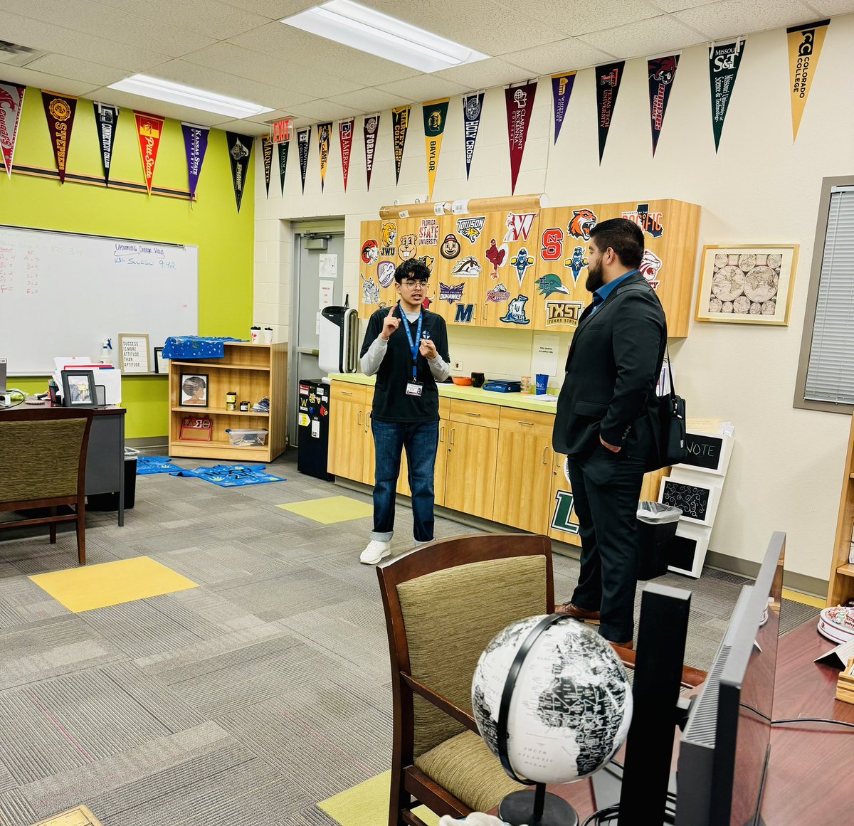 Thank you Benjamin Quirino, LCDA Latino Club Coordinator, for touring Cristo Rey OKC. We loved having you on campus! 🎉