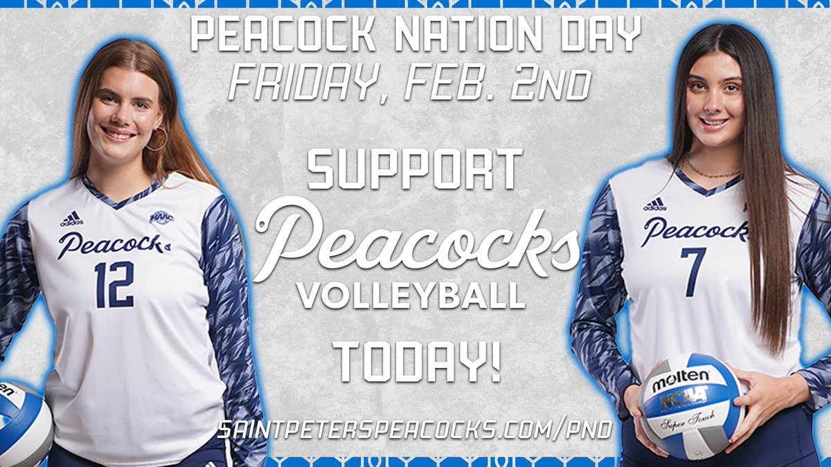 Today is our fourth annual Peacock Nation Day!! You can support Saint Peter's Volleyball with the link below ⬇️🏐

saintpeterspeacocks.com/PND

#StrutUp🦚