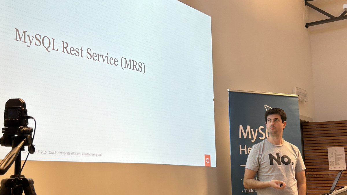 lefred's tweet image. JSON/Relational Duality with MySQL Rest Service (MRS) #MySQLBelgianDays2024