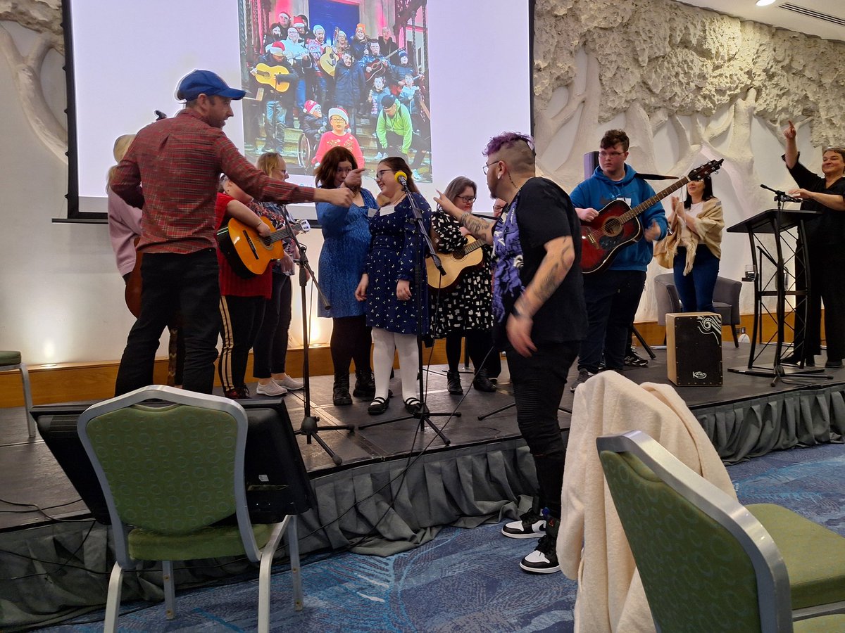DNPartnership's tweet photo. Thanks so much to Meeting Place Club Music Group who gave us a brilliant performance this morning. As Jonathan Dillion says music is "something you can carry with you, your whole life"

@pobal @theILDN #euinmyregion 
#Socialinclusion2024 https://t.co/dYM4hPjQ3V