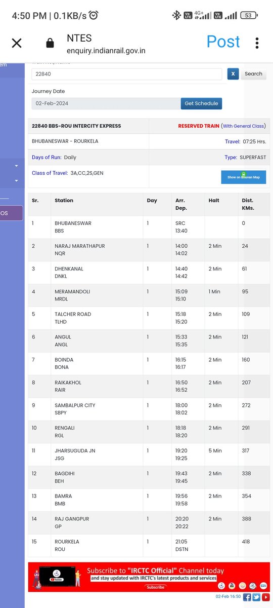manas_odi's tweet photo. @RailwaySeva No stopage at HND here but IRCTC booking is available on the same. https://t.co/UJG2BbkRN5
