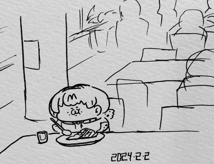 学食に現れたサーバルちゃん 