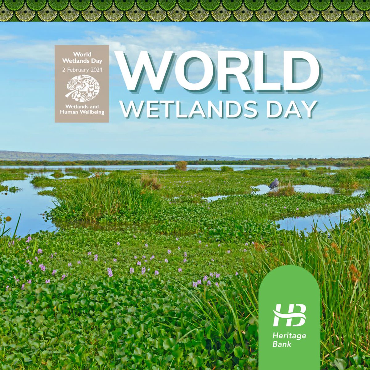 heritagebankplc's tweet photo. A planet without wetlands is a space without water.
Conserve wetlands to preserve biodiversity.
#SaveOurWetlands
#HeritageBank
#TimelessWealthPartner https://t.co/TiBv7wacq0