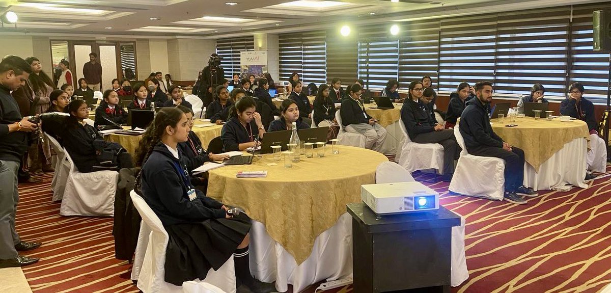 Inaugurated an All-Girls AI Skilling Bootcamp organised today in New Delhi for the students from across India.

Highlighted how at 43% the female enrolment in STEM courses is one of the highest in the world. Spoke on the govt.’s commitment to ‘Jai Anusandhan’ for our tech savvy