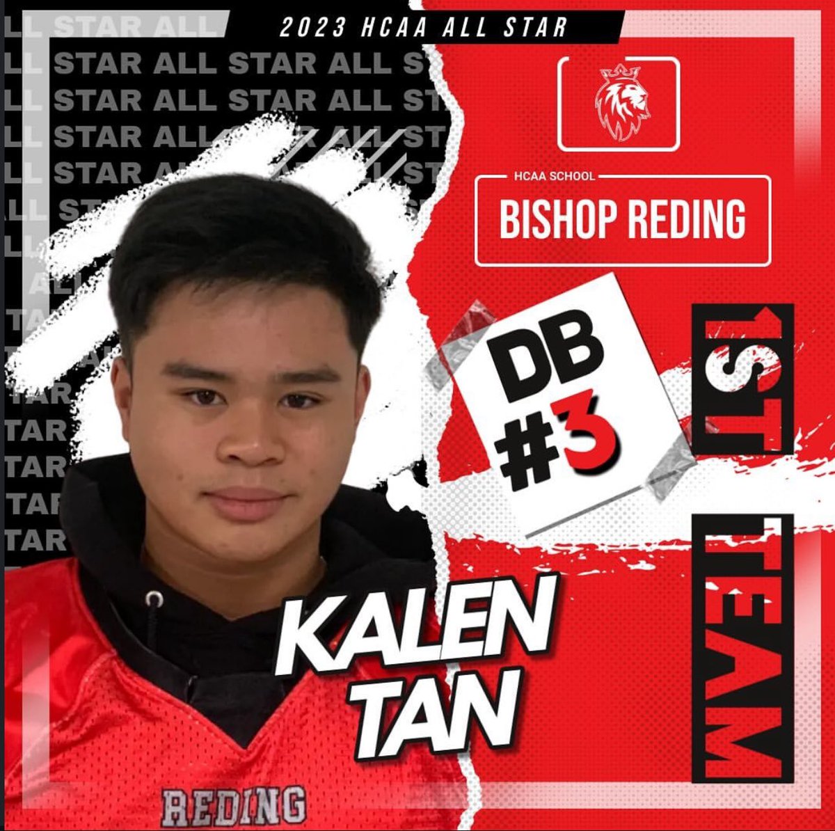 _KalenTan's tweet photo. Blessed to be selected as HCAA first team RB and DB #AGTG https://t.co/ylsKU3GsZO