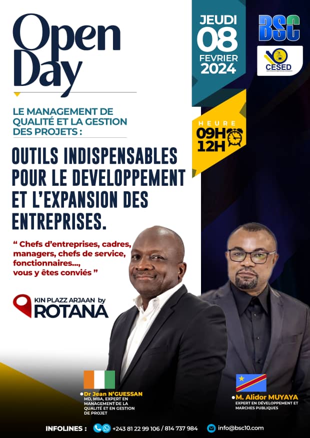 businessSpring3's tweet photo. 📣𝗕𝗦𝗖 𝗼𝘂𝘃𝗿𝗲 𝘀𝗲𝘀 𝗽𝗼𝗿𝘁𝗲𝘀 𝗮𝘂 𝗖𝗼𝗻𝗴𝗼 𝗞𝗶𝗻𝘀𝗵𝗮𝘀𝗮!📣
Venez découvrir l'importance du 𝗠𝗮𝗻𝗮𝗴𝗲𝗺𝗲𝗻𝘁 𝗱𝗲 𝗹𝗮 #𝗤𝘂𝗮𝗹𝗶𝘁𝗲́ et de la #𝗚𝗲𝘀𝘁𝗶𝗼𝗻𝗱𝗲𝗣𝗿𝗼𝗷𝗲𝘁𝘀 pour le développement de votre business.
📞 +𝟮𝟰𝟯 𝟴𝟭 𝟮𝟮 𝟵𝟵 𝟭𝟬𝟲. https://t.co/w9oLoSXY0k