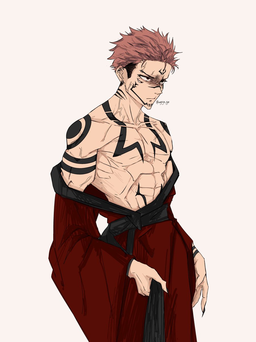 ryoza_za's tweet photo. heian sukuna human form?? #呪術廻戦 https://t.co/RWeXu4zVsr