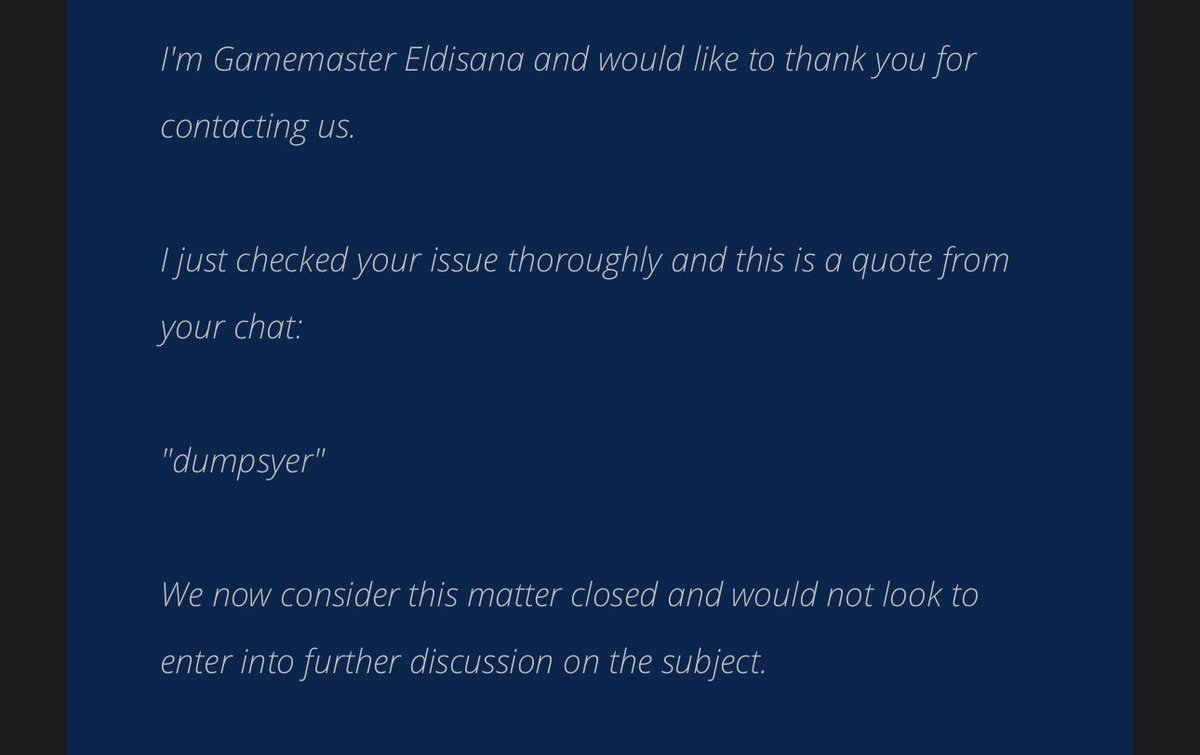 Blizzard needs to fix their shit. My account gets a 2 week suspension for saying “dumpyser” while talking to dumpster_ow in team chat?? Now I’m suspended from competing in collegiate and was at risk of losing my scholarship over the word “dumpsyer”