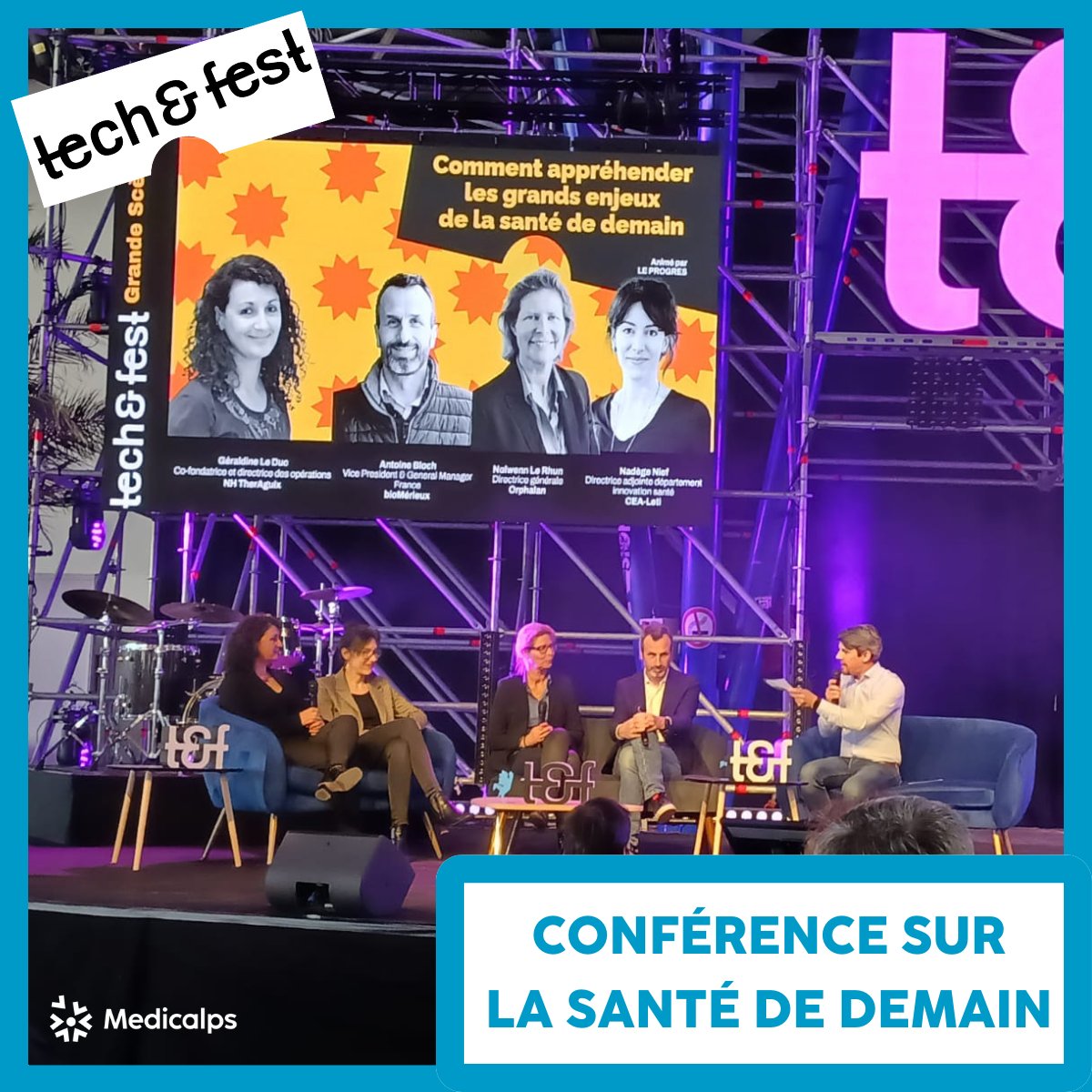 medicalps's tweet photo. #TechnFestLive
Ne manquez pas la conférence appréhender les grands enjeux de la Santé de demain avec @cea_grenoble @biomerieux, Orphalan et NH TherAguix animée par @MatthieuEst du @ledauphine 

Ne ratez rien de la Santé. 

#Innovation #Techandfest #Santé #Grenoble https://t.co/OD3k7FRgOG