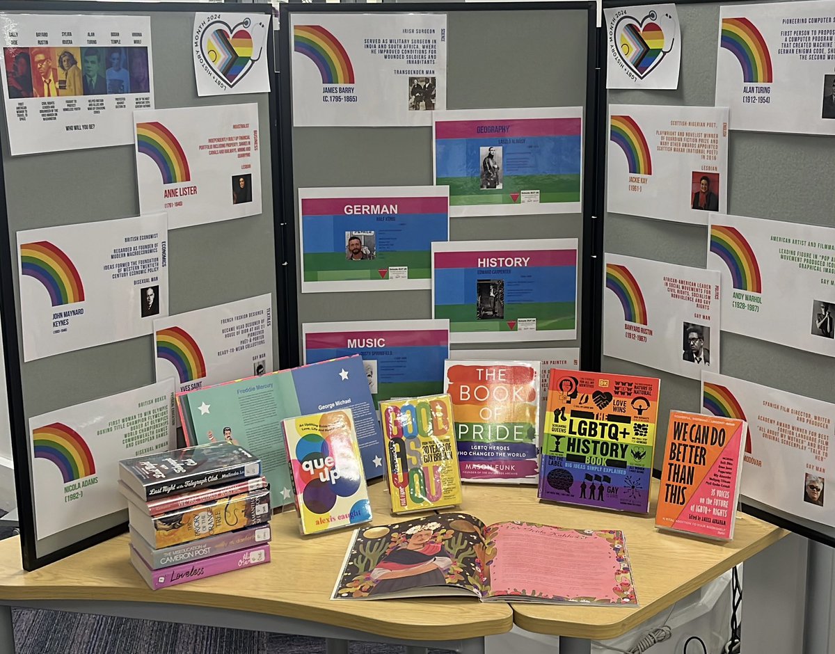 QELibrary's tweet photo. There are lots of resources in the library to celebrate the lives of LGBT+ people of the past, this LGBT+ History Month. Reading list link: https://t.co/8NRkhomEmT 🏳️‍🌈 #lgbtplushm #lgbtplushistorymonth2024 https://t.co/aXsI79Hlj6