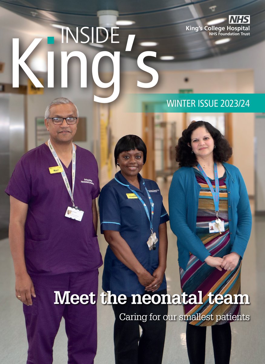 📣📷#ICYMI: Our magazine - Inside King’s, winter edition - is available!

Read interesting news from our hospitals and exclusive interviews with staff and people who use our services.

Download your digital copy ➡️ bit.ly/4bb3Cbr

#TeamKings