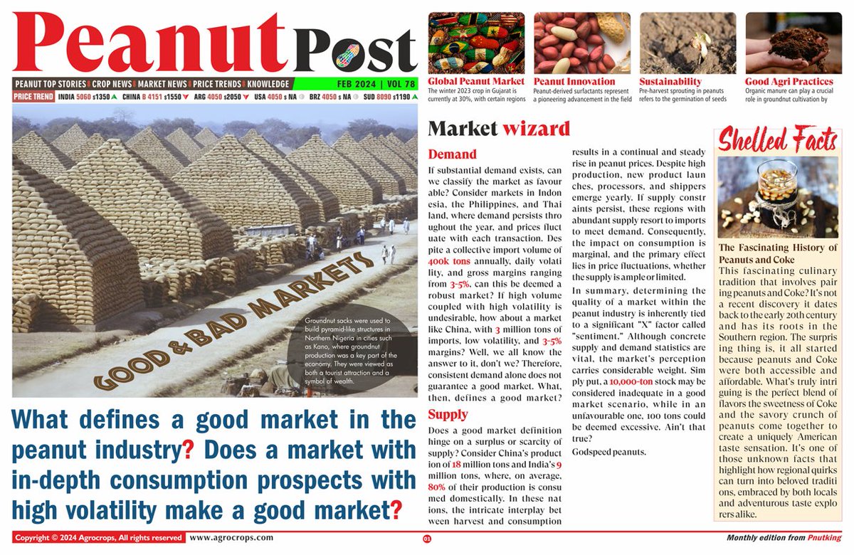 peanutizeme's tweet photo. If you ask how to market to peanut sellers, you will get 100 different replies but guess what they all have in common? “sentiments,” in other words, market mood. 

Enjoy the read : https://t.co/x5LpdaQhIh

#peanut360 #peanuts #india #peanutpost #pkbulletin #agrocrops https://t.co/IoxJolrsMq